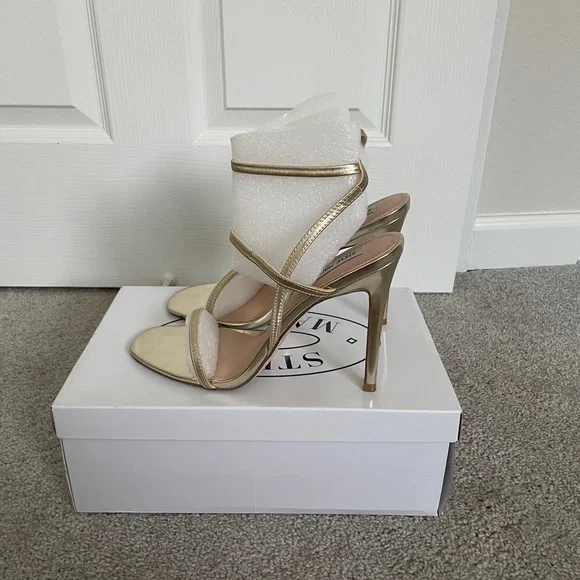 Steve Madden Shoes Steve Madden Size Nectur Gold Strappy Heels - Main Image
